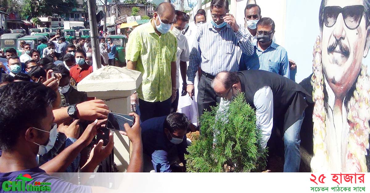প্রধানমন্ত্রীর জন্মদিনে রাঙামাটি ছাত্রলীগের বৃক্ষরোপণ কর্মসূচী 