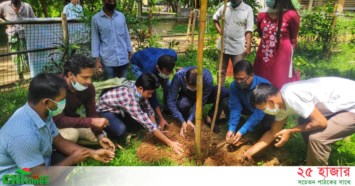 রাঙামাটি সরকারি কলেজে গাছ লাগালো রোটার‍্যাক্ট ক্লাব