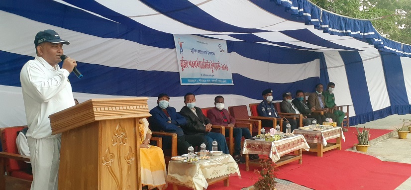 নানিয়ারচর থানার উদ্যোগে ব্যাডমিন্টন টুর্নামেন্ট