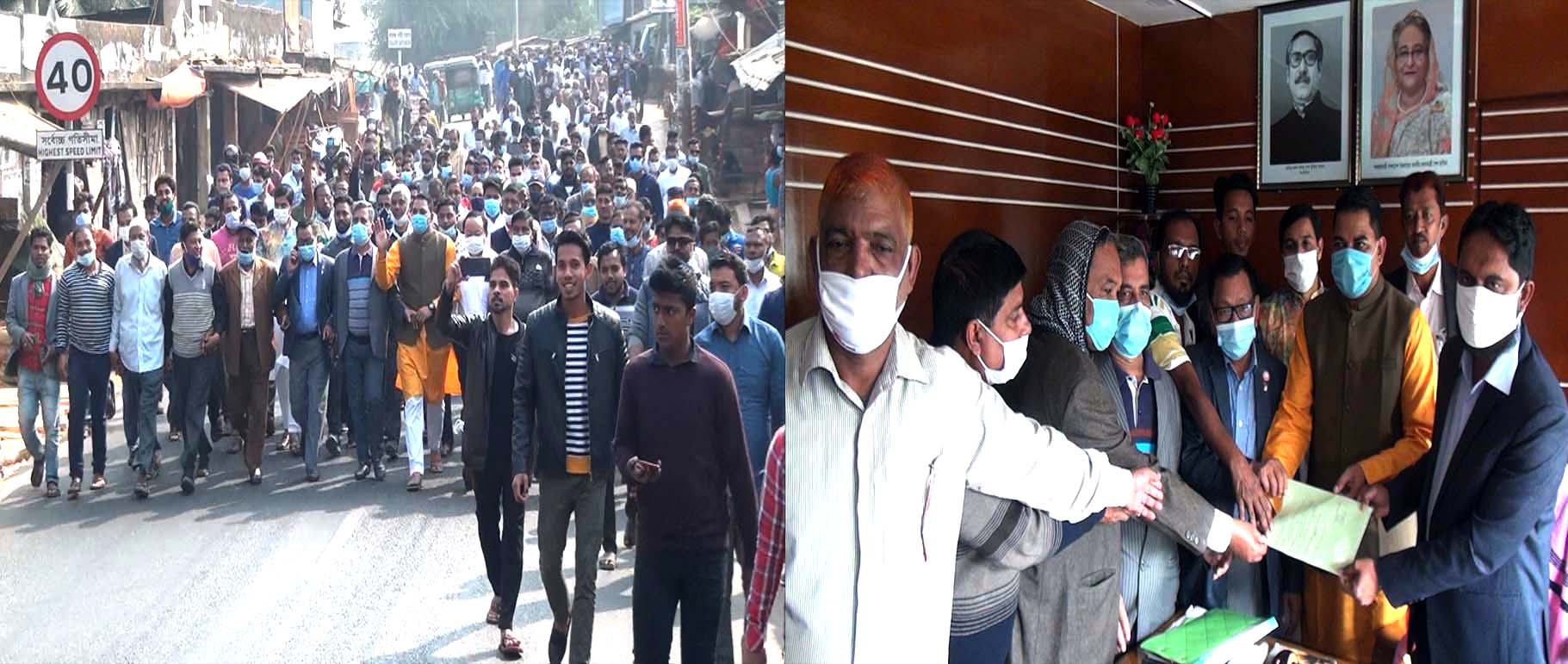 বিশাল জনবহরে কাউন্সিলর পদে মনোনয়ন ফরম জমা দিলেন জামাল