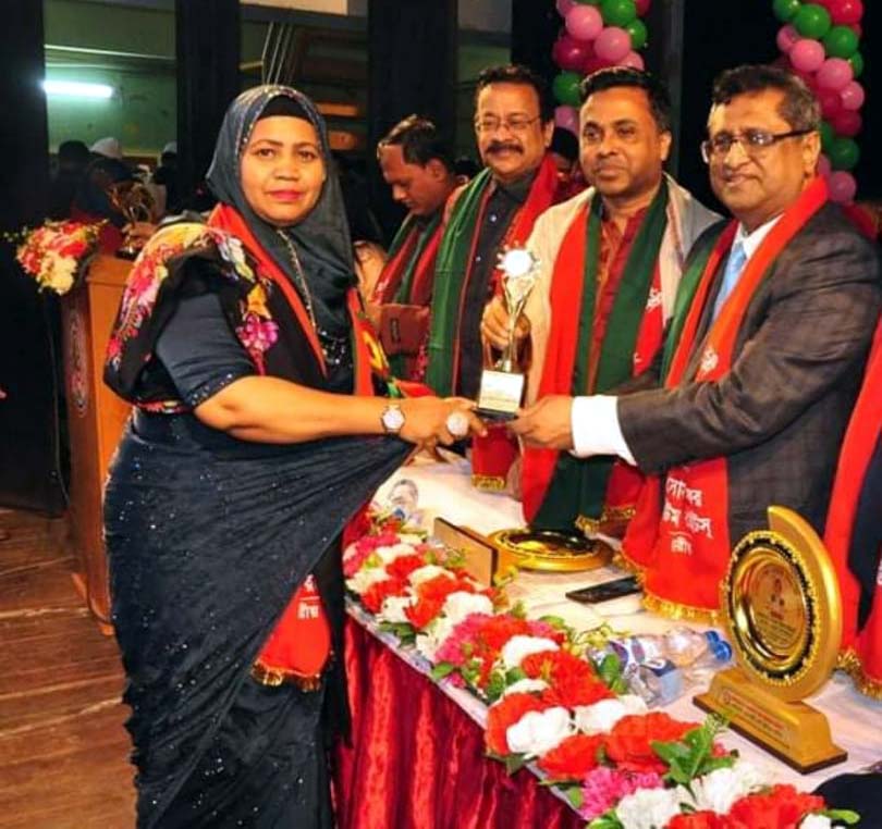 মাদার তেরেসা গোল্ডেল এ্যাওয়ার্ড পেলেন শাহনাজ সুলতানা