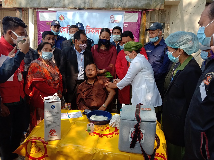 জুরাছড়িতে কোভিড ১৯ টিকাদান কর্মসুচী 