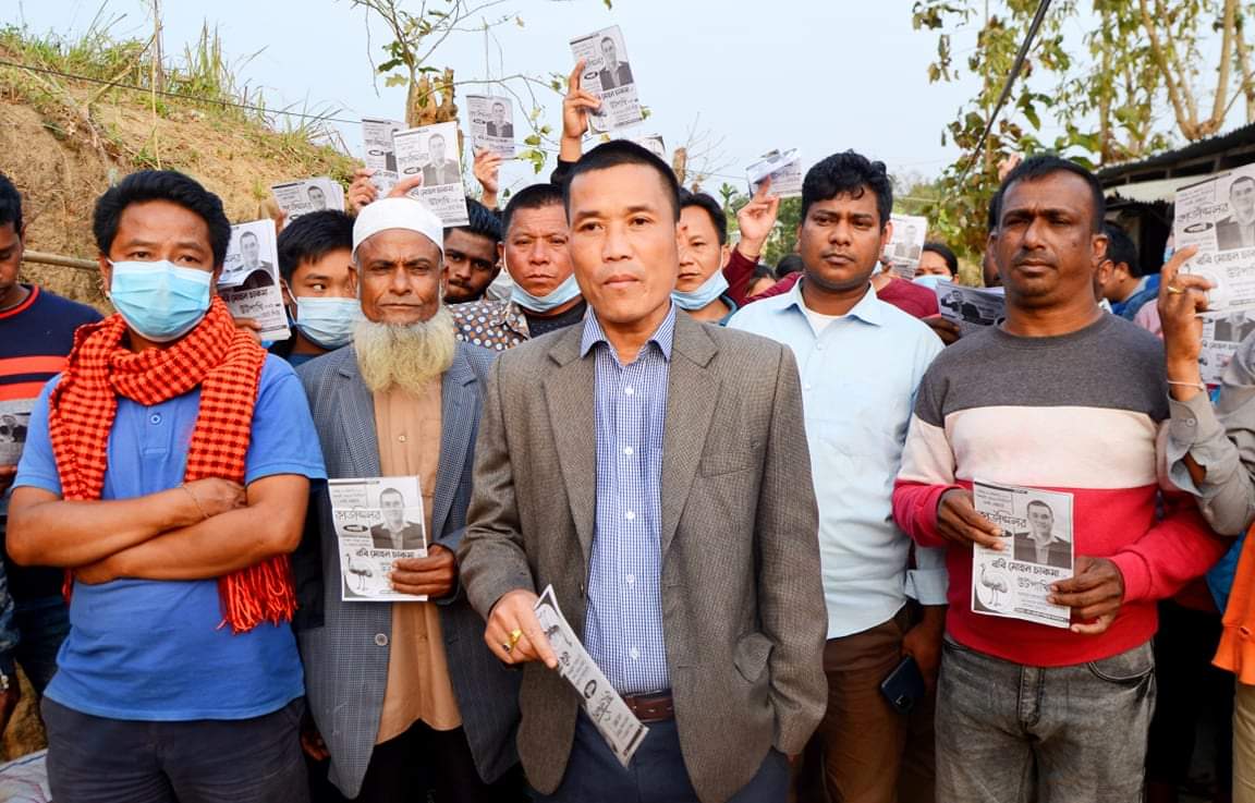 ৬নং ওয়ার্ডের কাউন্সিলর প্রার্থী রবি মোহনের ব্যাপক প্রচার প্রচারণা