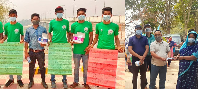 নানিয়ারচরে বিডি ক্লিনের মাস্ক বিতরণ ও জনসচেতনতামূলক প্রচারণা