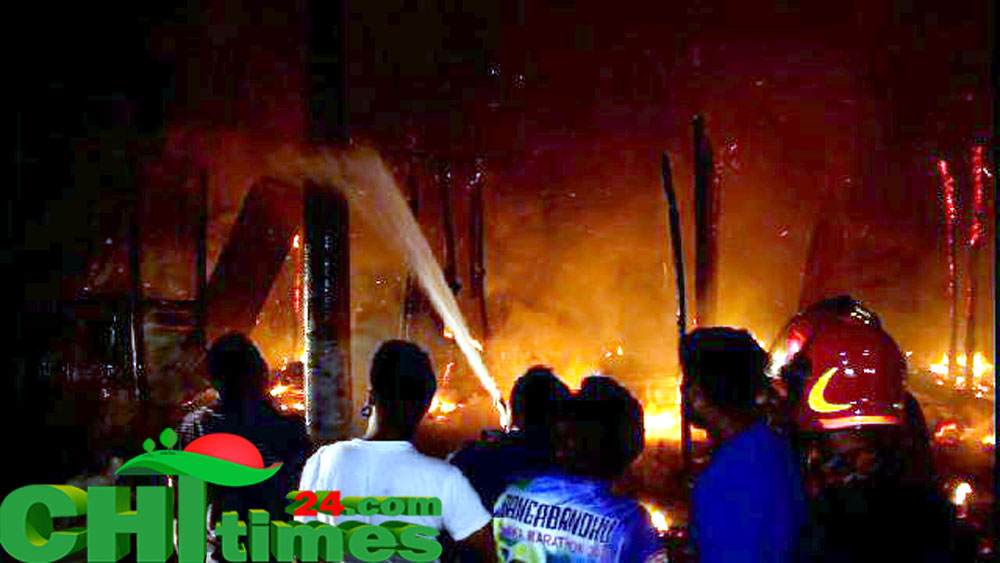 রাঙামাটির শিমুলতলীতে চুলার আগুনে পুড়লো ১০ দোকান