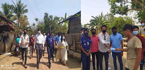 বিলাইছড়িতে ছাত্রলীগের গণসচেতনতামূলক প্রচারণা ও স্বাস্থ্য সুরক্ষা সামগ্রী বিতরণ 