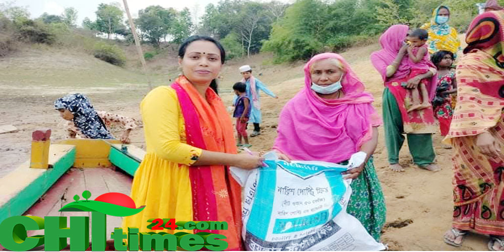 নানিয়ারচরে দরিদ্রদের ত্রাণ সহায়তা দিলো মুক্তিযোদ্ধা ফরাজি পরিবার  