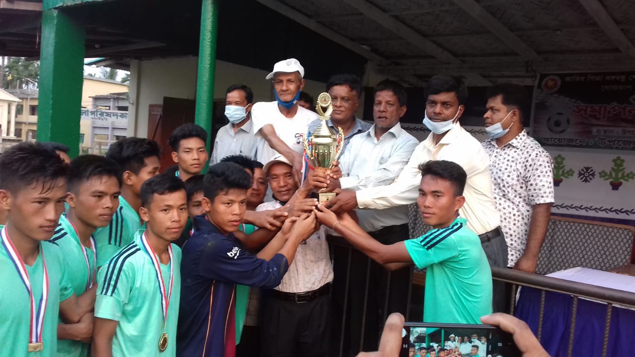 বাঘাইছড়িতে শেষ হলো জাতীয় গোল্ডকাপ ফুটবল