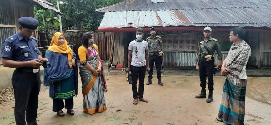 ভারী বর্ষণে নানিয়ারচর উপজেলা প্রশাসনের সতর্কতামূলক অভিযান