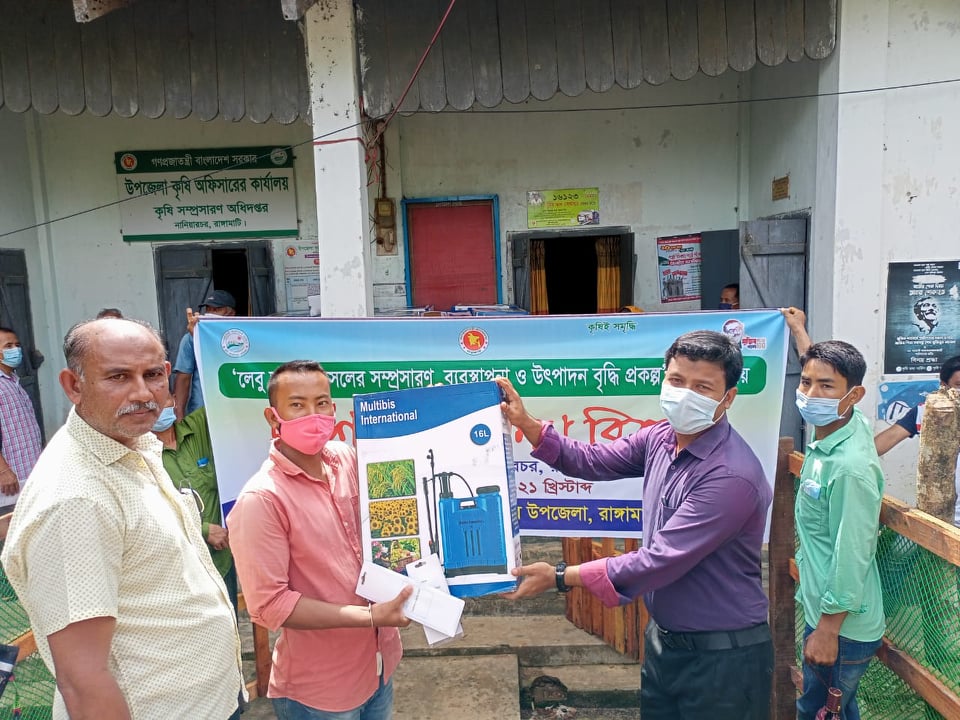 লেবু জাতীয় ফসল সম্প্রসারণে নানিয়ারচরে কৃষক প্রশিক্ষণ
