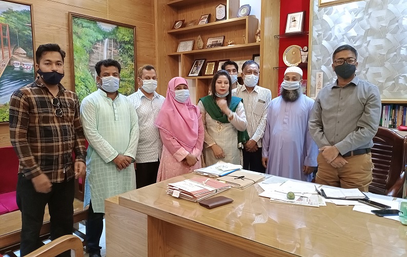 ডিসির সাথে পার্বত্য চট্টগ্রাম নাগরিক  পরিষদের নেতৃবৃন্দদের সৌজন্য সাক্ষাৎ