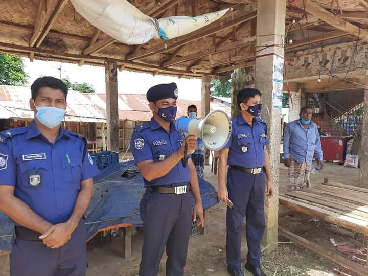 করোনা প্রতিরোধে নানিয়ারচর পুলিশের সচেতনতামূলক অভিযান অব্যাহত 