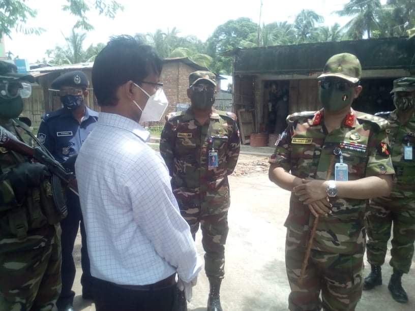 রাজস্থলী বাজার পর্যবেক্ষণ করলেন রাঙামাটি রিজিয়ন কমান্ডার