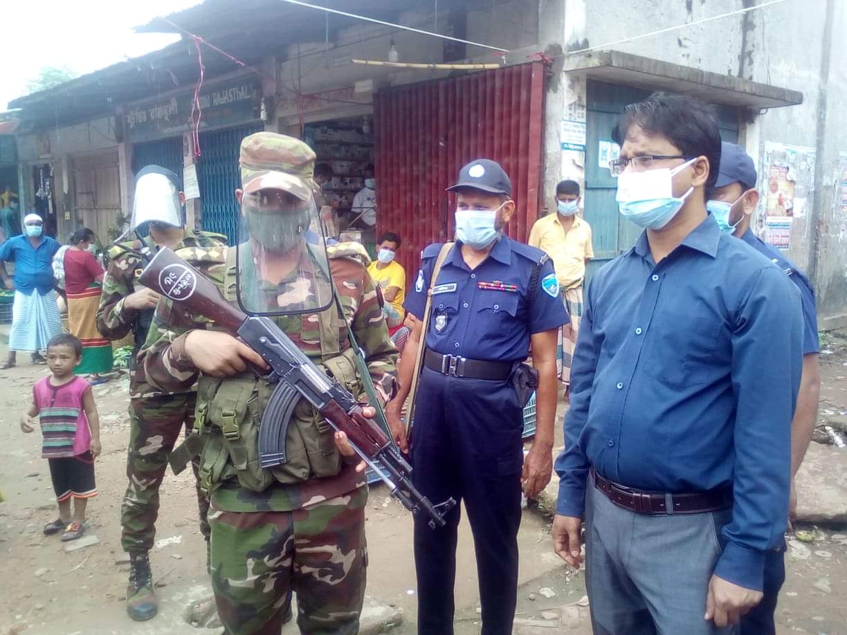 লকডাউন বাস্তবায়নে রাজস্থলীতে কঠোর সতর্কতা
