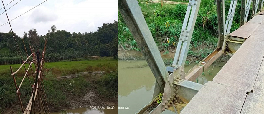 নানিয়ারচরে ঝুঁকিপূর্ণ বেইলি সেতুঃমেরামতের দাবি স্থানীয়দের!