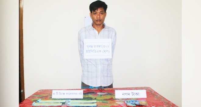 নানিয়ারচরে চাদাঁ কালেক্টর আটক!