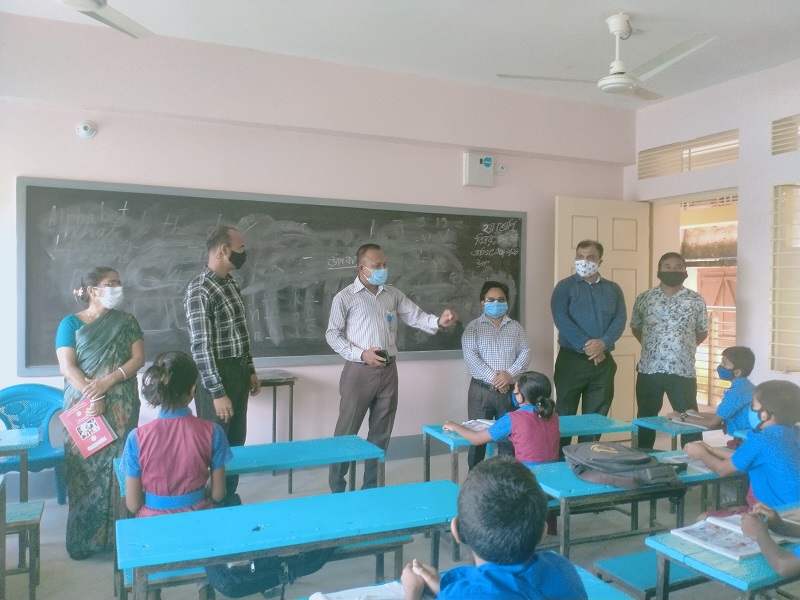 বিদ্যালয়ে স্বাস্থ্য সুরক্ষা ও ডেঙ্গু প্রতিরোধে নানিয়ারচরে শিক্ষা কার্যক্রম তদারকি