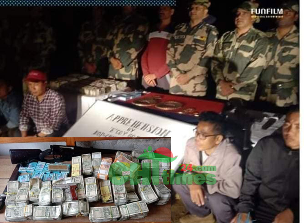 সাজেক সীমান্তে বিপুল পরিমাণ ভারতীয় রুপি,অস্ত্র গুলিসহ ইউপিডিএফ'র ৪ সন্ত্রাসী আটক