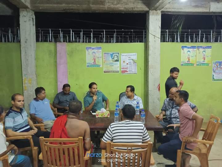 রাজস্থলীতে পুজামন্ডপের সার্বিক পরিস্থিতি পরিদর্শনে ইউএনও