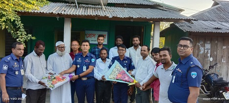 লংগদু প্রেসক্লাবের পক্ষ থেকে দুই ওসি’কে সংবর্ধনা 