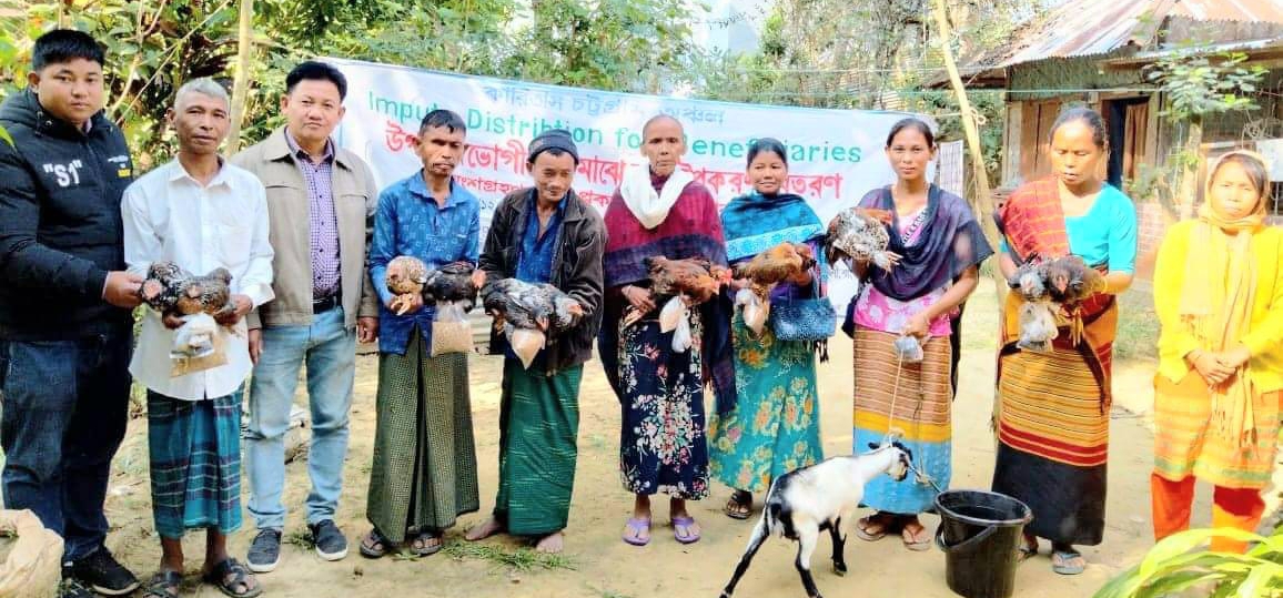 রাজস্থলীতে কারিতাসের উদ্যোগে সুফল ভোগীদের চাহিদা ভিত্তিতে সামগ্ৰী বিতরণ