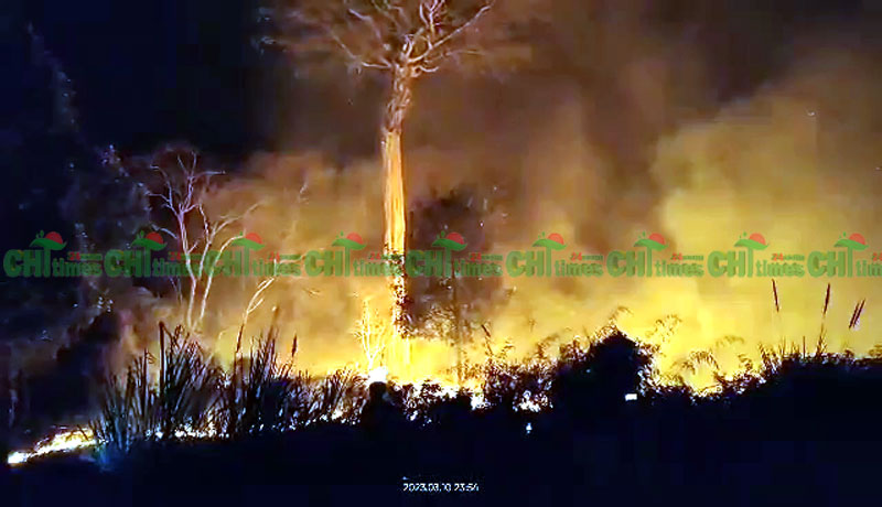 মধ্যরাতে সাজেকের রিসোর্ট সংলগ্ন এলাকায় রহস্যজনক আগুন !
