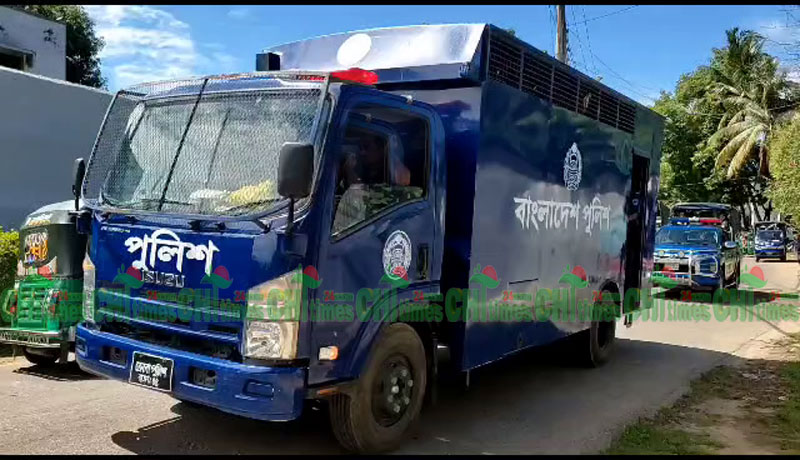 রাঙামাটি থেকে কড়া নিরাপত্তায় ৮ জঙ্গিকে চট্টগ্রাম কারাগারে প্রেরন