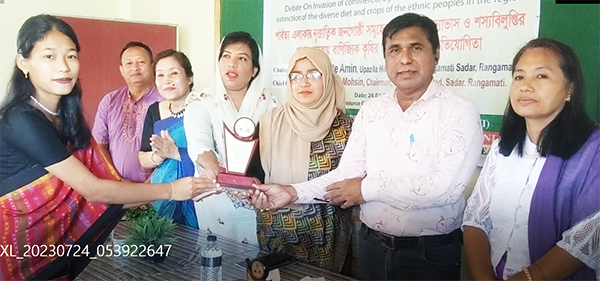 রাঙামাটিতে বানিজ্যিক কৃষির আগ্রাসন বিষয়ক বিতর্ক প্রতিযোগীতা 