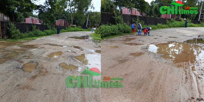 কাপ্তাই বিএফআইডিসি প্রাইমারি স্কুল থেকে শিল্প এলাকা পর্যন্ত সড়কের বেহাল দশা