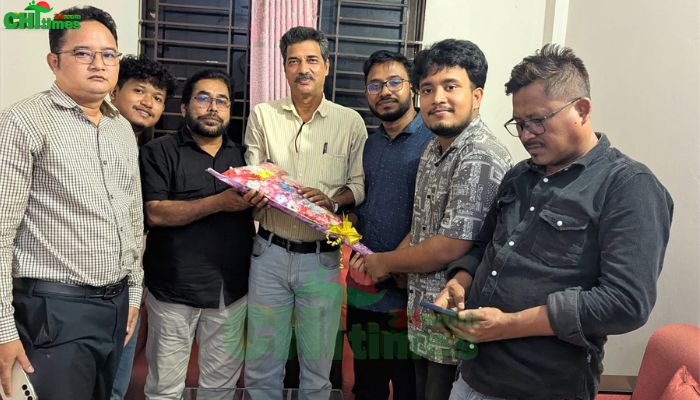 রাঙ্গামাটি প্রেসক্লাবের সাথে রাবিপ্রবিসাসের সৌজন্য সাক্ষাৎ