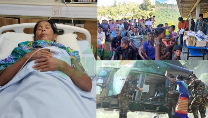 অসুস্থ পাহাড়ি নারীর জীবন রক্ষায় হেলিকপ্টারে সিএমএইচে নিলো সেনাবাহিনী