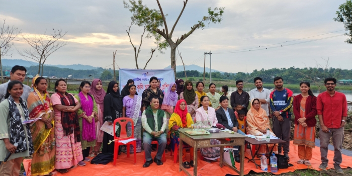 কাপ্তাই হ্রদে ভাসমান কৃষি প্রশিক্ষণের সমাপনী