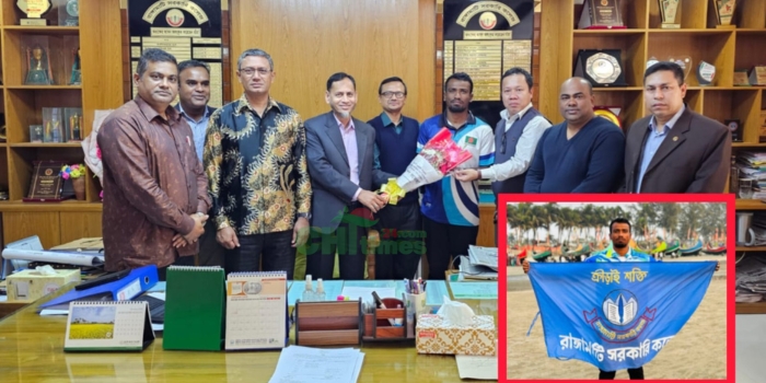 বাংলা চ্যানেল জয়ে রাঙামাটির মুখ উজ্জ্বল সংবর্ধনায় ভাসলেন হাফিজুর রহমান