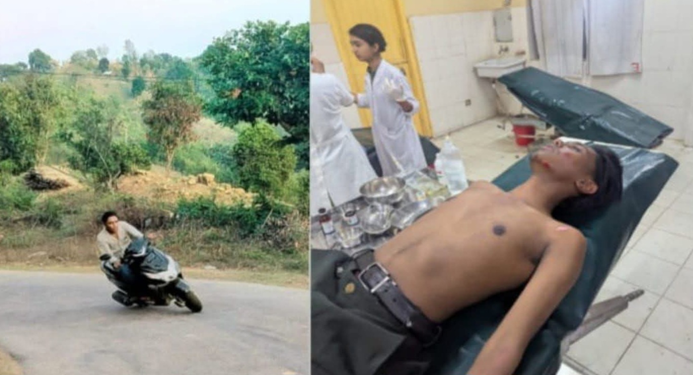 বান্দরবানে মোটরসাইকেল দুর্ঘটনায় যুবক আহত
