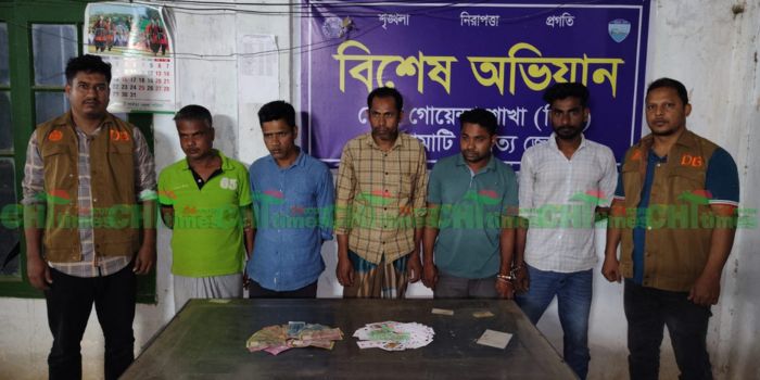 রাঙ্গামাটিতে জুয়া ও কিশোর গ্যাং বিরোধী অভিযানে ৫ জন গ্রেফতার