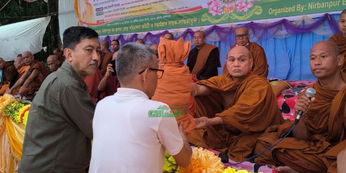 রাঙামাটিতে বর্ণাঢ্য আয়োজনে ২৮তম কঠিন চীবর দান উৎসব