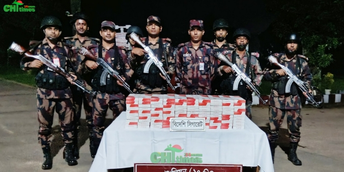 বিজিবির ওঁৎপেতে অভিযান, মিলল ১০০ কার্টুন অবৈধ সিগারেট