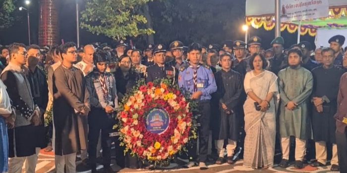 মহান শহীদ দিবসে রাঙামাটিতে ভাষা শহীদদের প্রতি শ্রদ্ধা নিবেদন