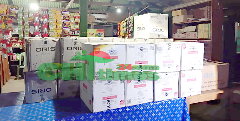 কাপ্তাই হ্রদে রাতে পাঁচারকালে বিপুল অবৈধ ভারতীয় সিগারেট জব্দ