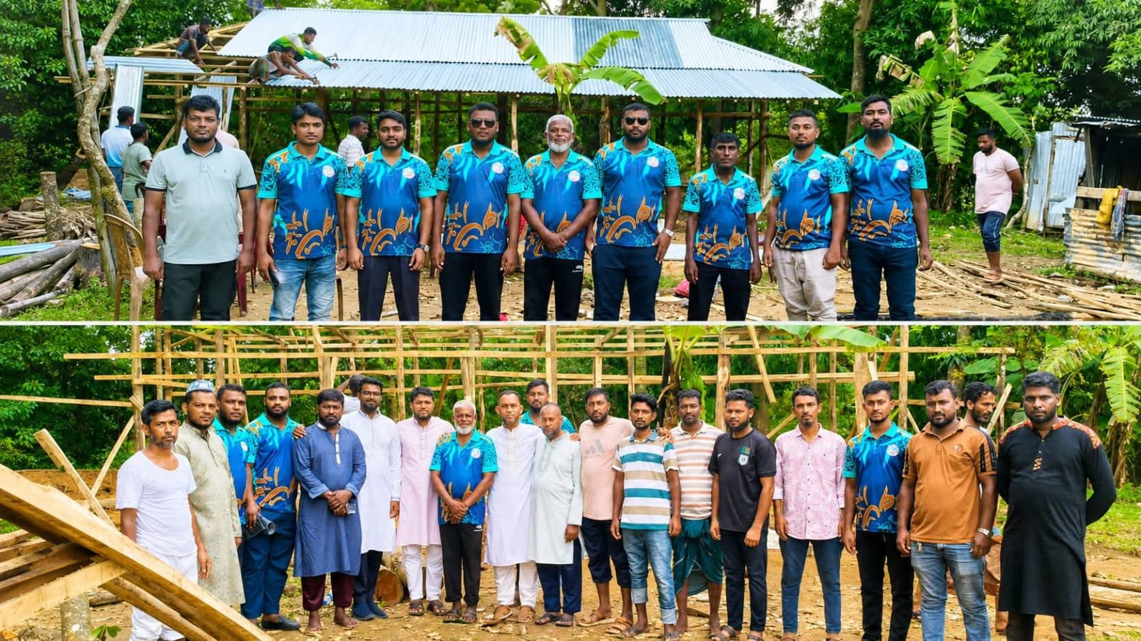 লংগদুতে অগ্নিকাণ্ডে ক্ষতিগ্রস্ত কৃষকের ঘর বানিয়ে দিল ‘ছায়ানীড়’