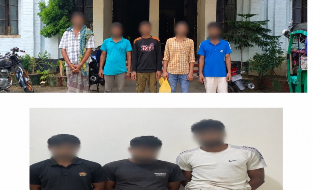 রাঙামাটিতে কোতোয়ালি থানার বিশেষ অভিযানে মাদকসেবীসহ গ্রেপ্তার ৮