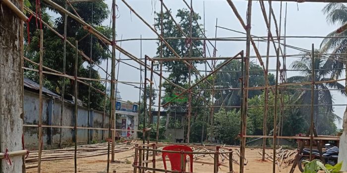 মহালছড়িতে দুর্গোৎসব উদযাপনে ব্যাপক প্রস্তুতি