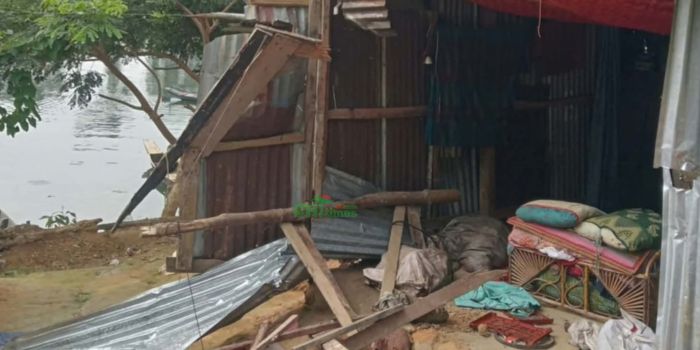 লংগদুতে ফের বন্য হাতির তাণ্ডব, দ্বিতীয়বার ভাঙল ইদ্রিসের বসতঘর